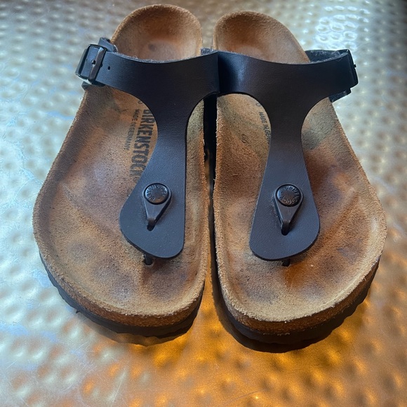 Birkenstock Black Gizeh Sandals 38 - Picture 3 of 10